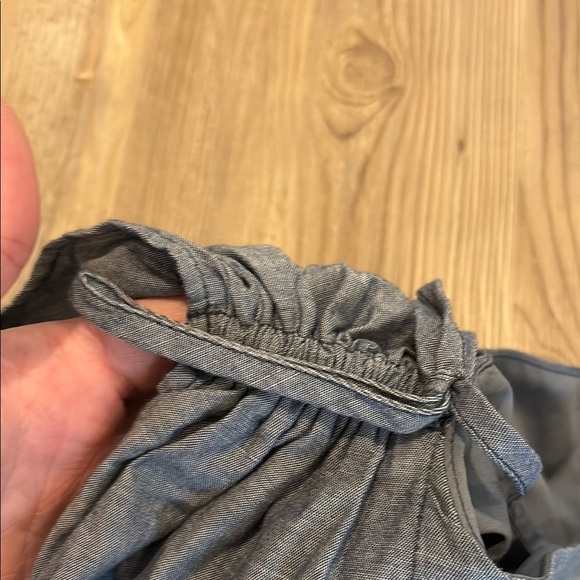 A New Day Gray A-Line Ruffled sleeveless Dress - Picture 3 of 6